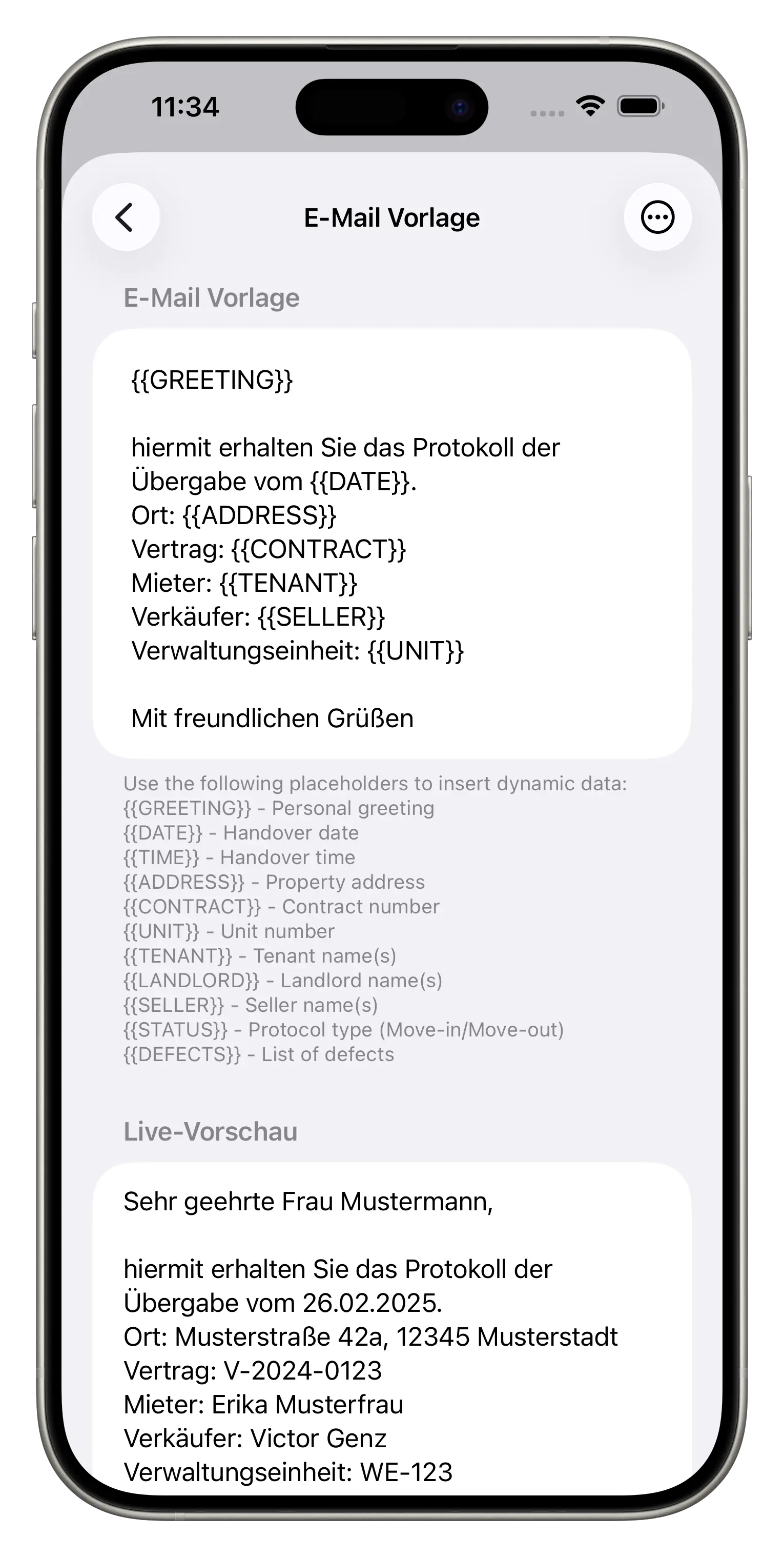 E-Mail-Kommunikation iPhone Ansicht 1