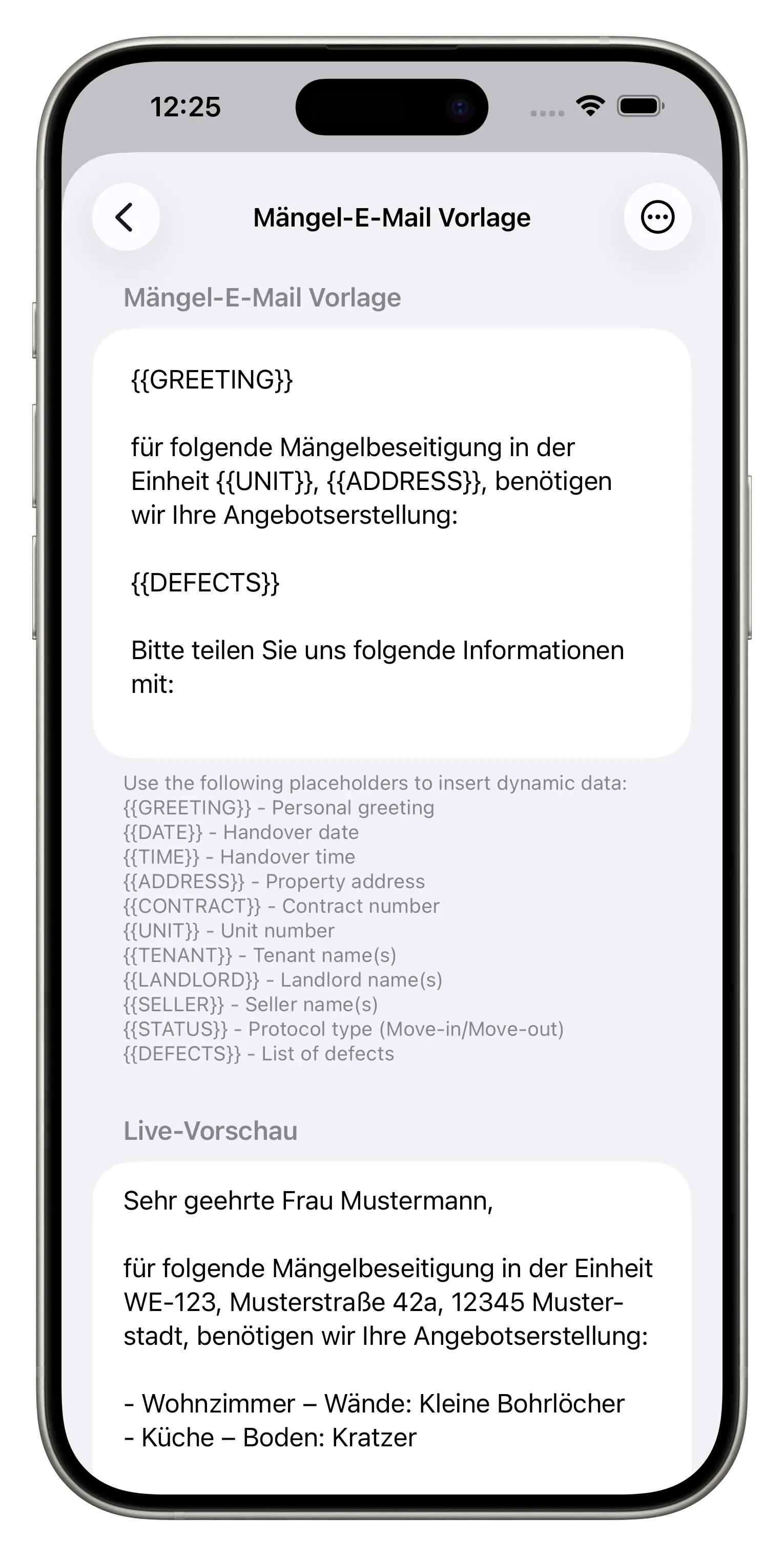 E-Mail-Kommunikation iPhone Ansicht 2