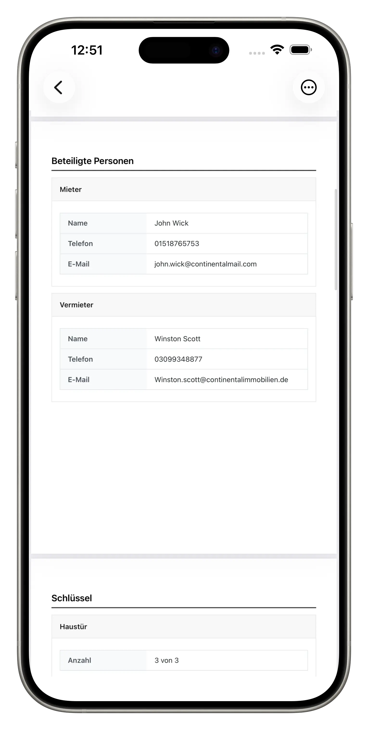 PDF-Generierung & Teilen iPhone Ansicht 2