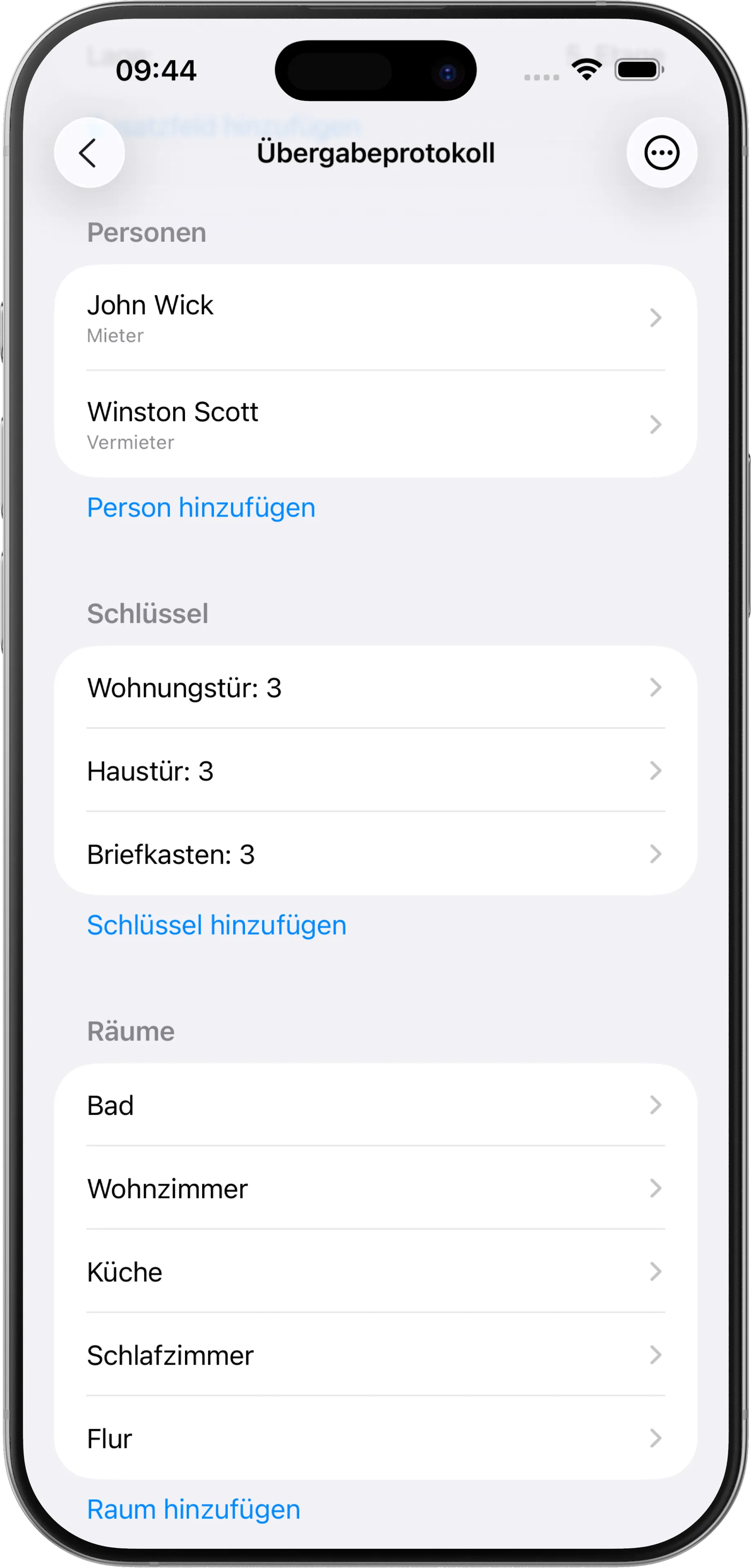 iPhone App Ansicht 3